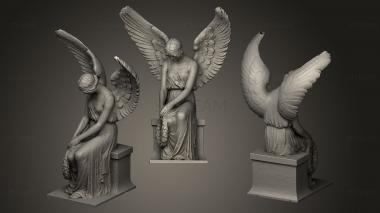 3D model angel sitting (STL)